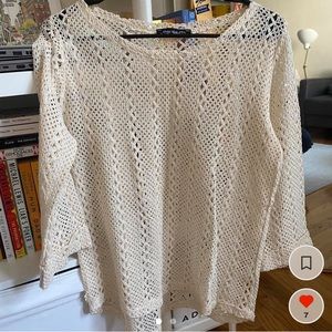 Crochet bikini coverup